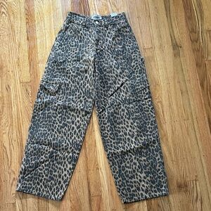 Cargo Jeans - Leopard